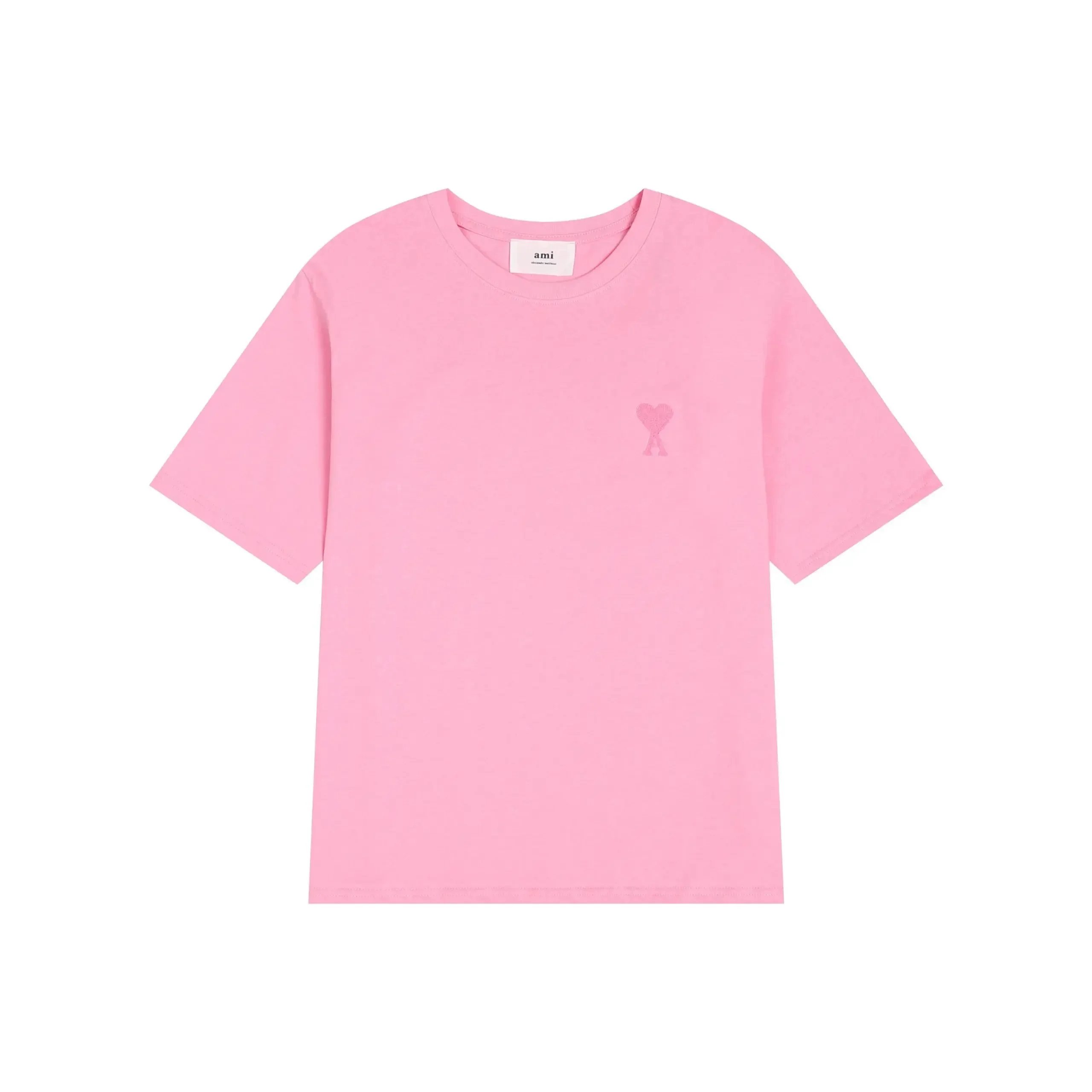 Ami Paris Heart Logo Beige T-Shirt - 3
