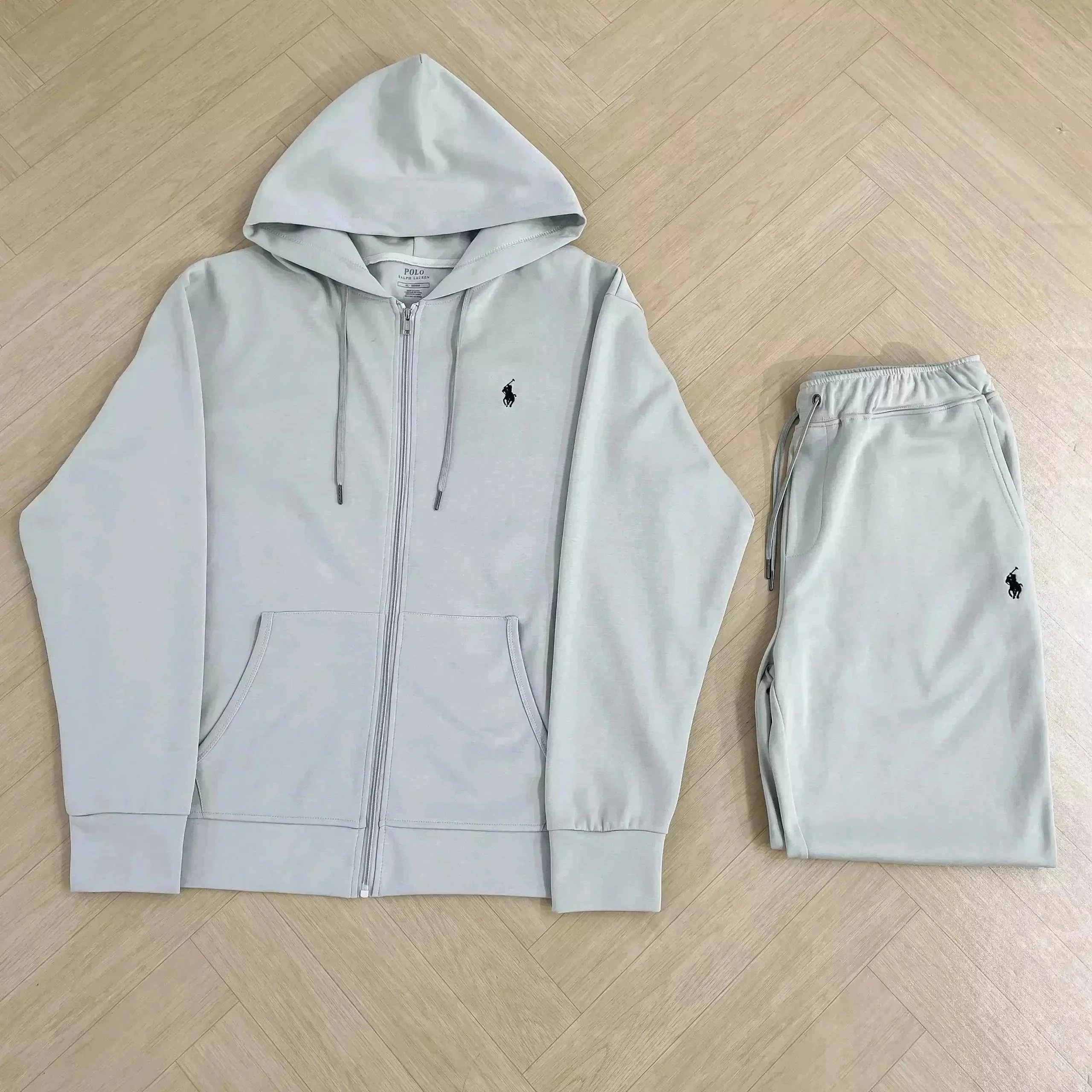 Polo Ralph Lauren Classic Gray Full-Zip Hoodie and Sweatpants Set - 5