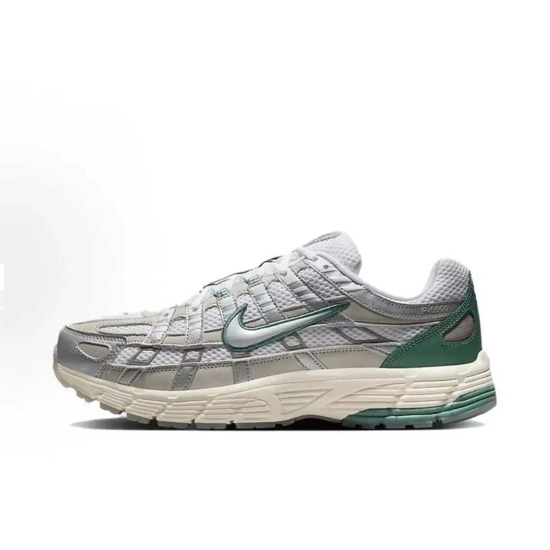 Nike P-6000 Beige and Silver Running Shoes - 5