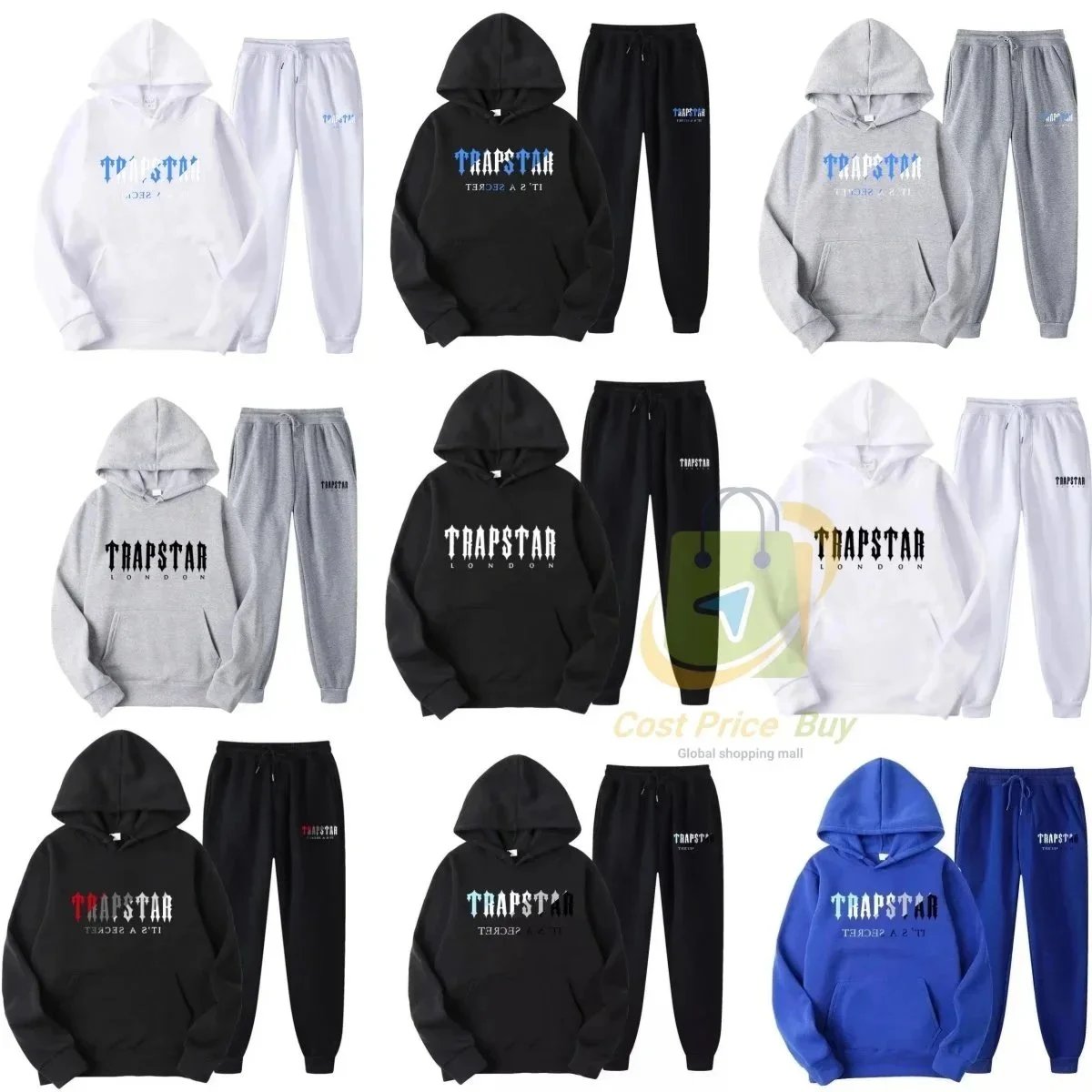 Trapstar It's A Secret Hoodie and Sweatpants Set Black - 2
