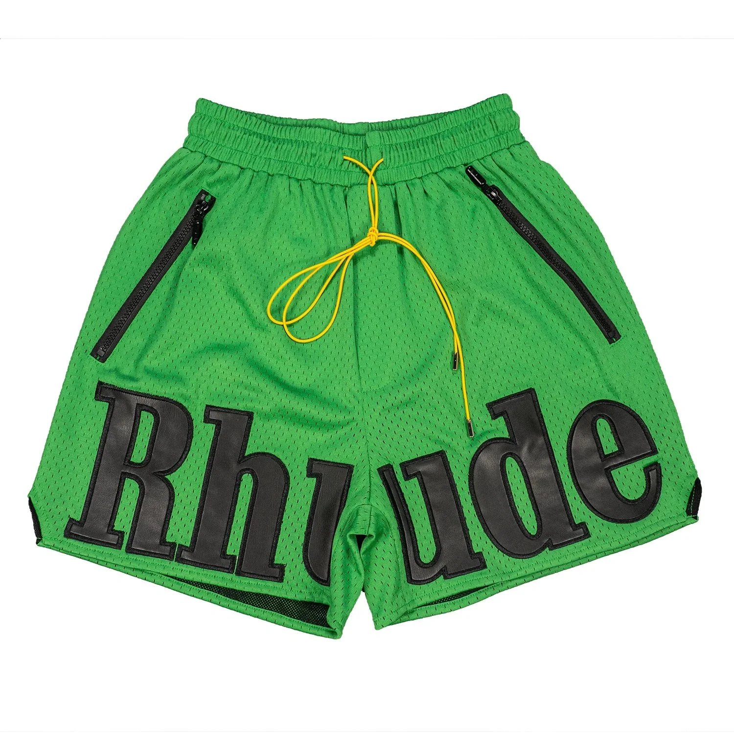 Rhude Reflective Logo Shorts Gray - 4