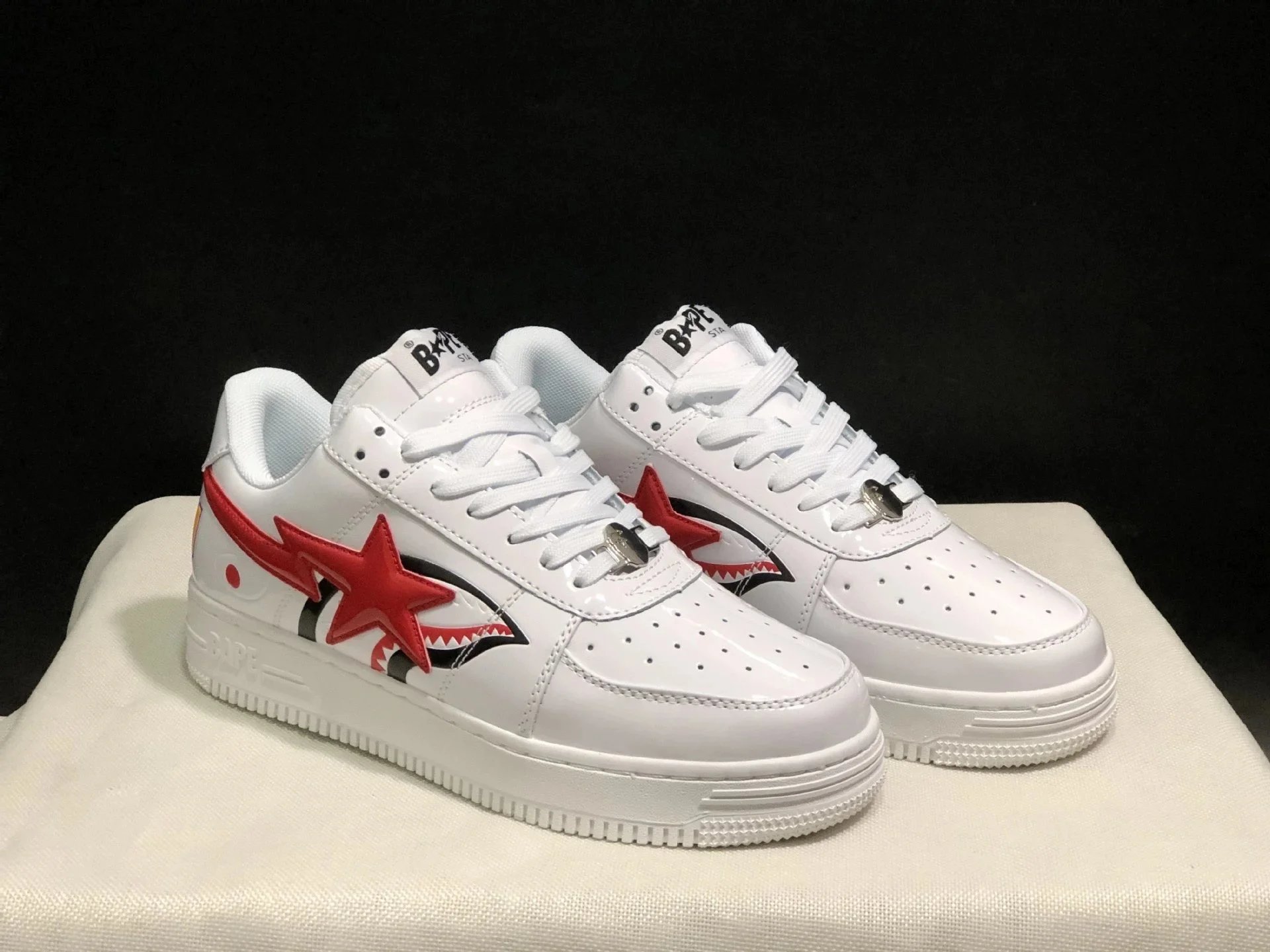 A Bathing Ape Bape Sta Suede Black Sneakers - 8