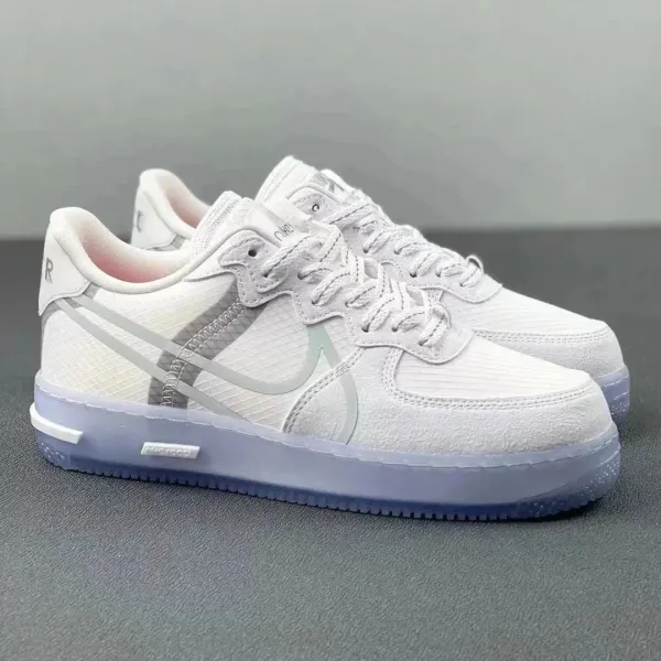 Nike Air Force 1 React White Ice Sneakers - 1