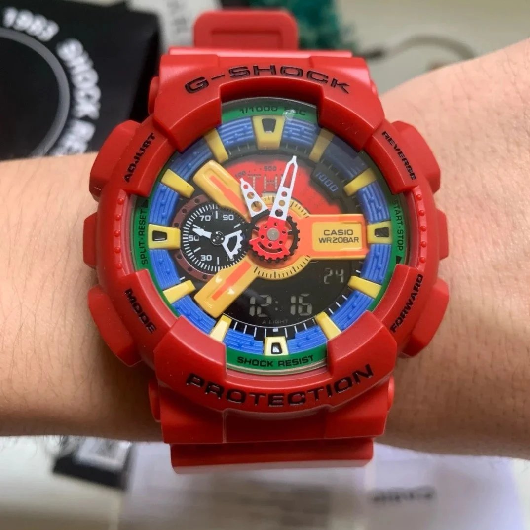 Casio G-Shock GA-110HC-4A Red Multicolor Shock Resistant Watch - 1