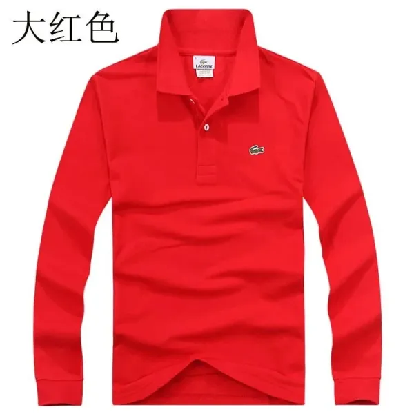Lacoste Classic Long Sleeve Polo Red - 1