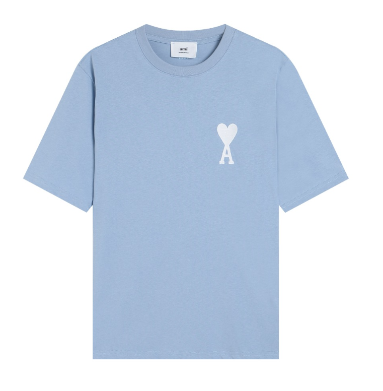 Ami Paris Heart A Logo T-Shirt Red - 9