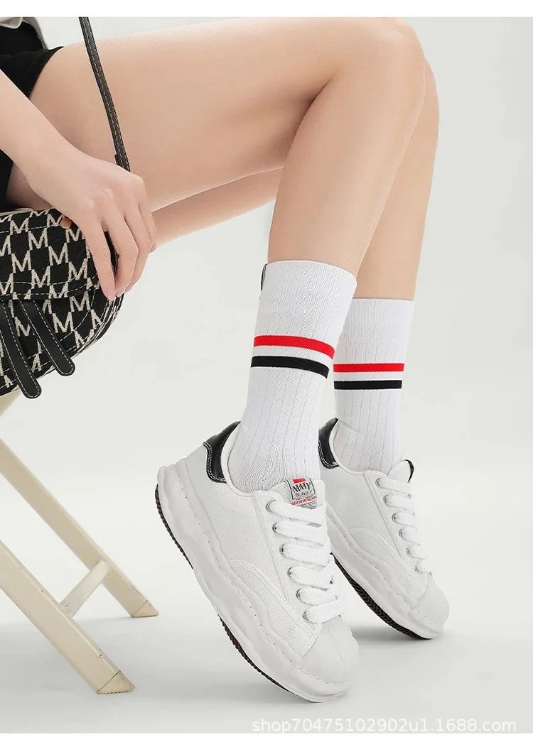 Maison Margiela Tabi Sneaker White Canvas Sneakers - 9