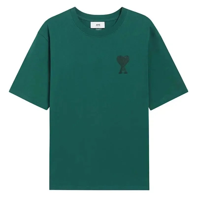 Ami Paris Heart Logo Beige T-Shirt - 10