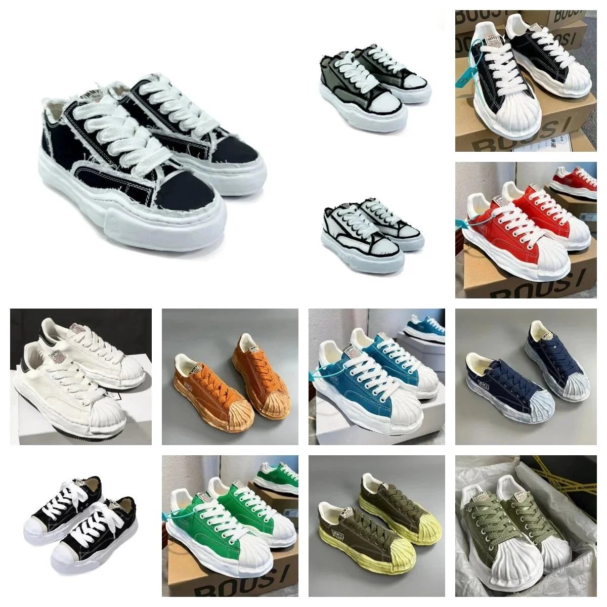 Maison Mihara Yasuhiro BLAKEY Canvas Low Top Sneakers