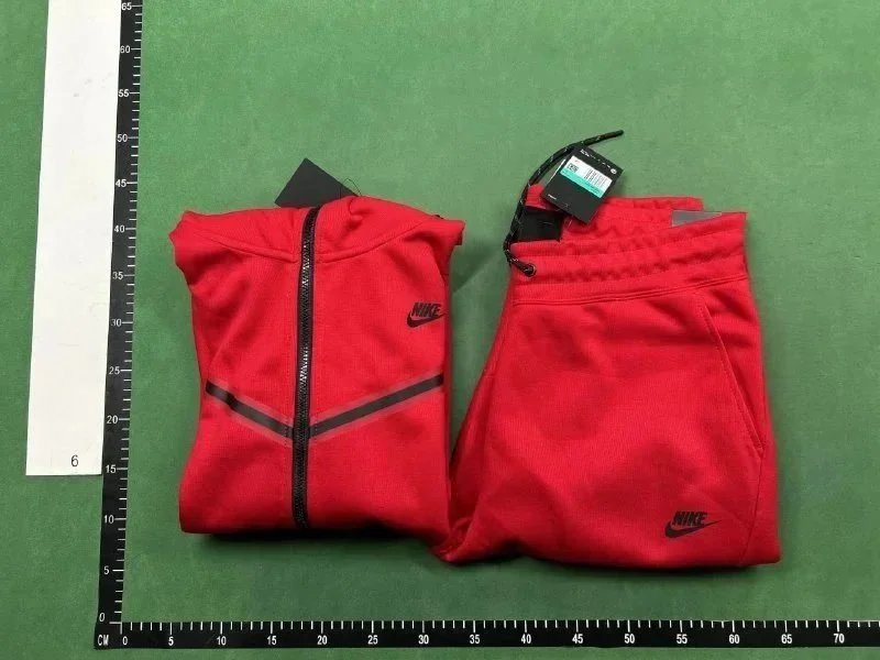 Nike Tech Fleece Hoodie and Sweatpants Set Army Green Tracksuit - 6