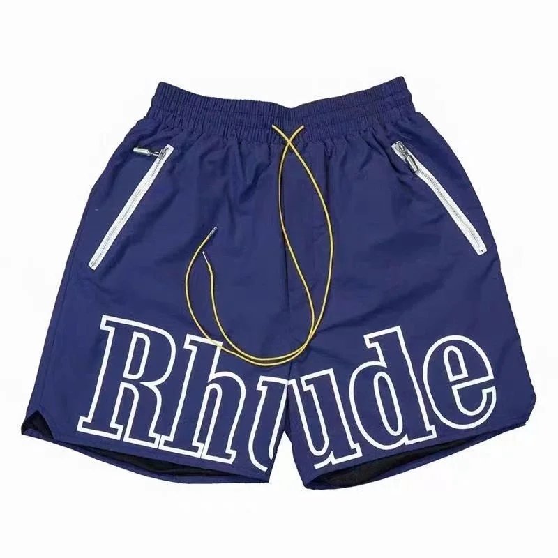 Rhude Reflective Logo Shorts Gray - 5