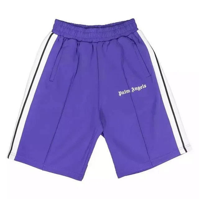 Angels Yellow Track Shorts with Side Stripes - 7