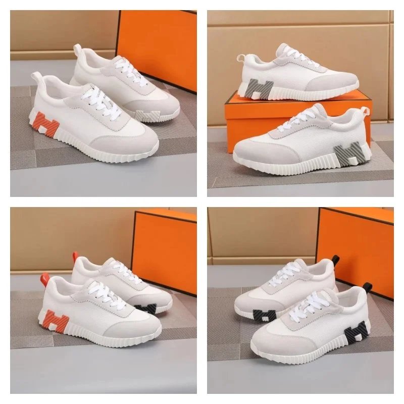 Hermes Bouncing Sneakers White