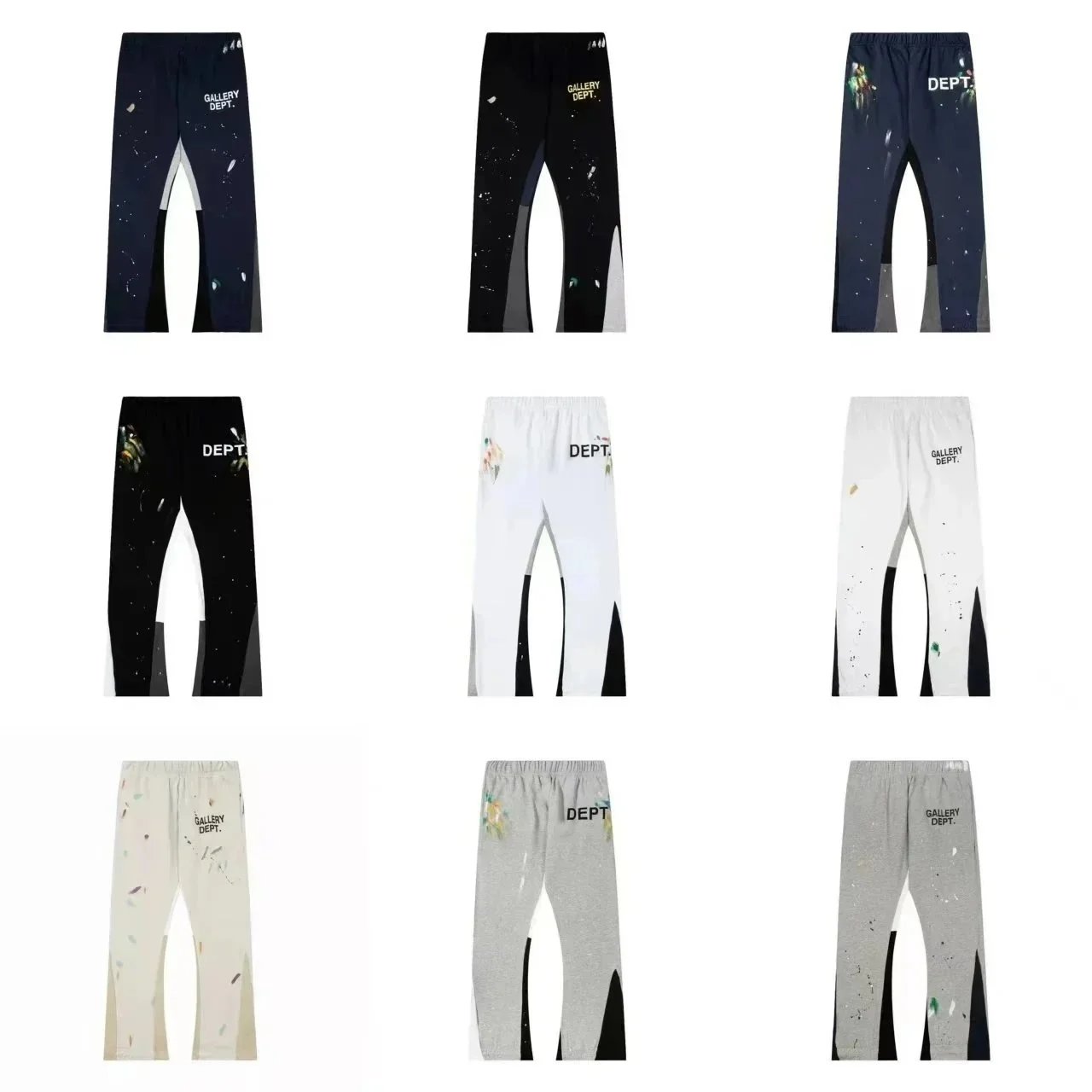 Gallery Dept Paint Splatter Flared Sweatpants
