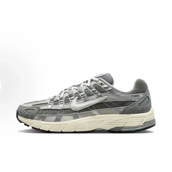 Nike P-6000 Gray Mesh Sneakers - 1