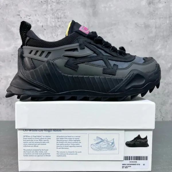 Off-White c/o Virgil Abloh ODYS-1000 Black Sneakers - 1