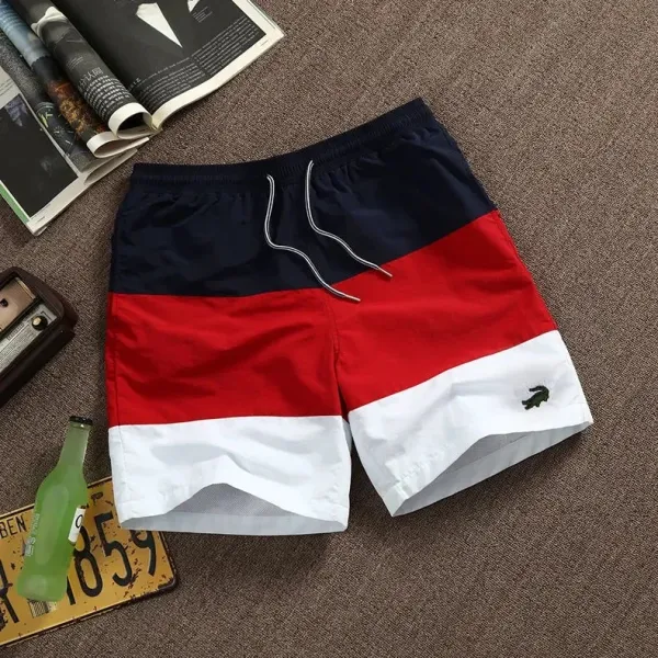 Cartelo Sport Shorts Black with Blue Stripes - 10