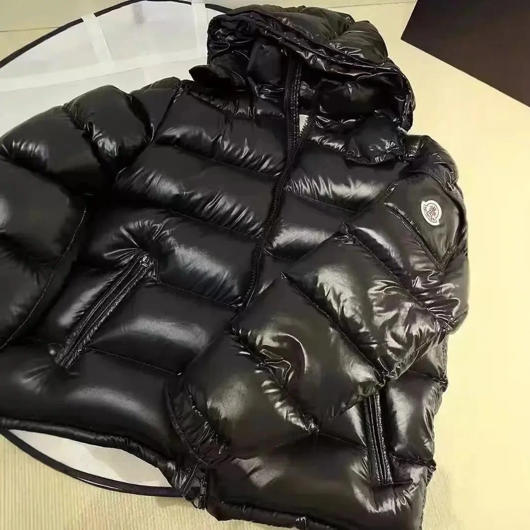 Moncler Maya Black Glossy Down Jacket - 8