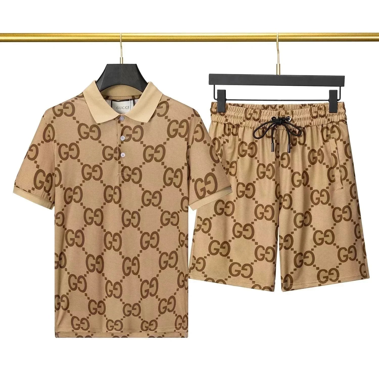 The North Face x Gucci Collaboration White Logo T-Shirt and Shorts Set - 6