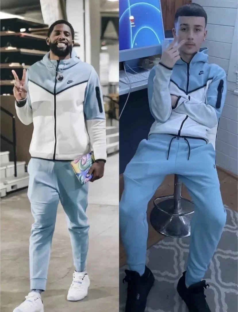 Nike Tech Fleece Hoodie and Sweatpants Set Army Green Tracksuit - 11