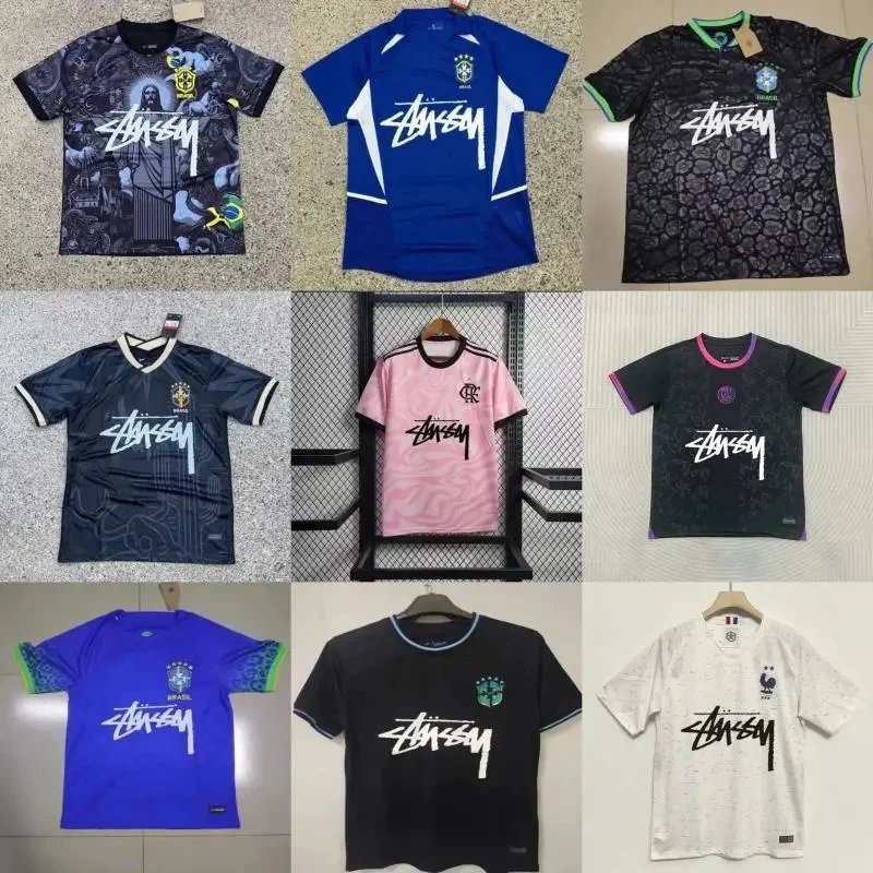 Stüssy x France National Team Jersey White Pinstripe Jersey - 2
