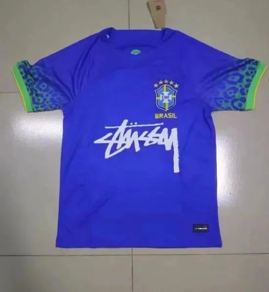Stüssy x France National Team Jersey White Pinstripe Jersey - 9