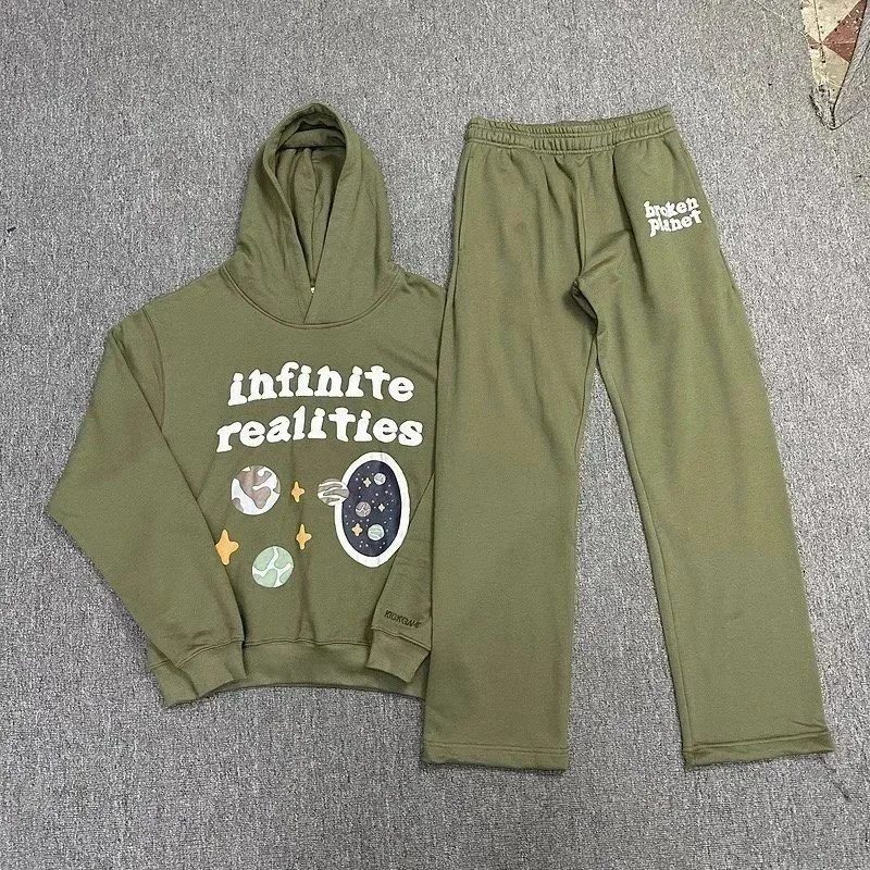 Broken Planet Out of Sight Hoodie and Sweatpants Set Brown - 11