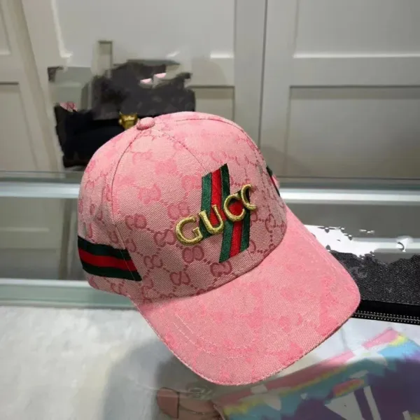 Gucci GG Marmont Baseball Cap Pink - 1