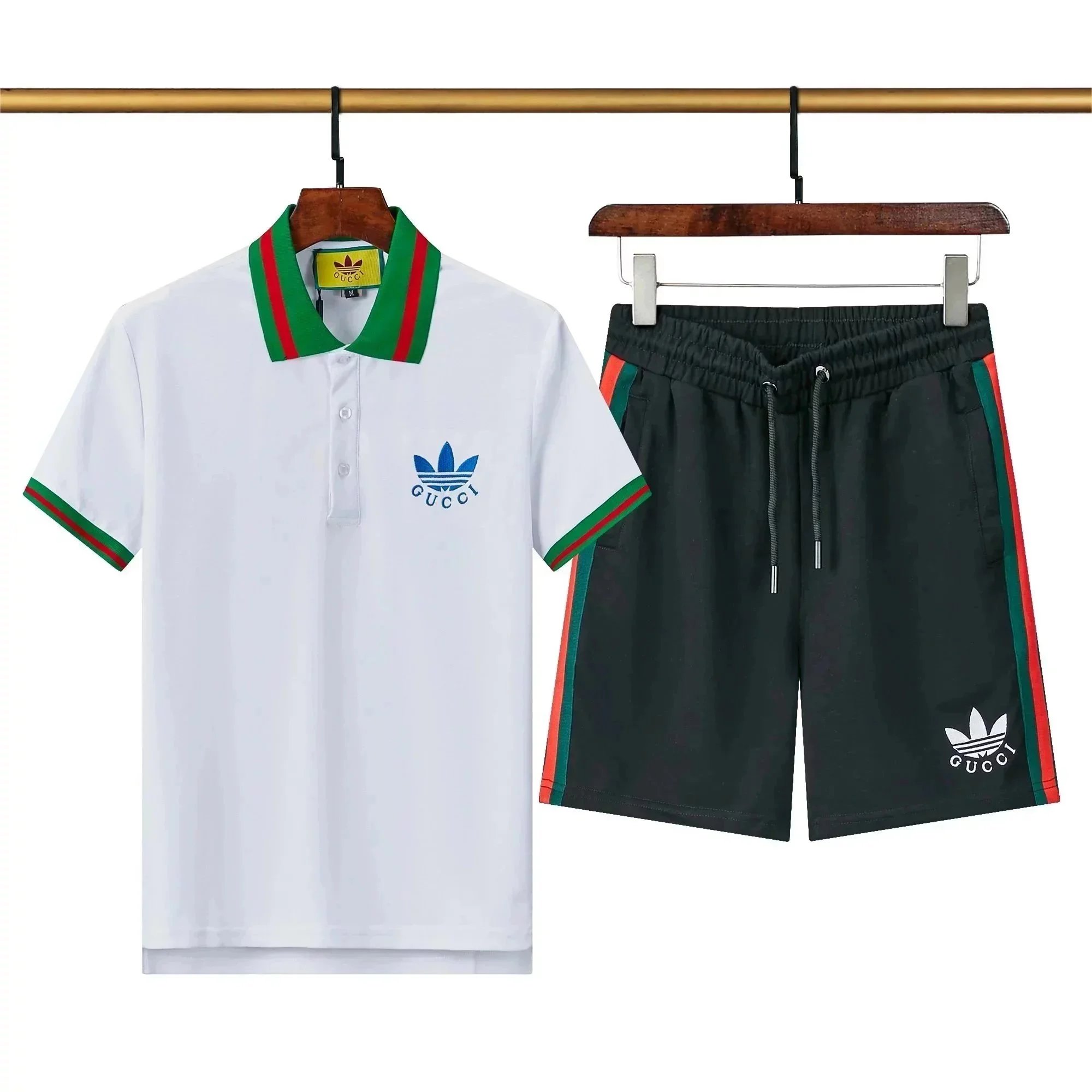 The North Face x Gucci Collaboration White Logo T-Shirt and Shorts Set - 10