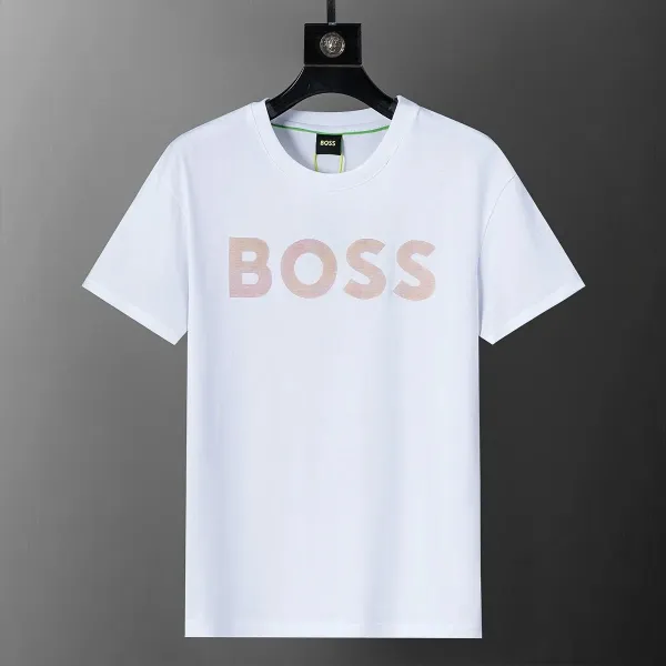 Hugo Boss Logo Print White T-Shirt - 1