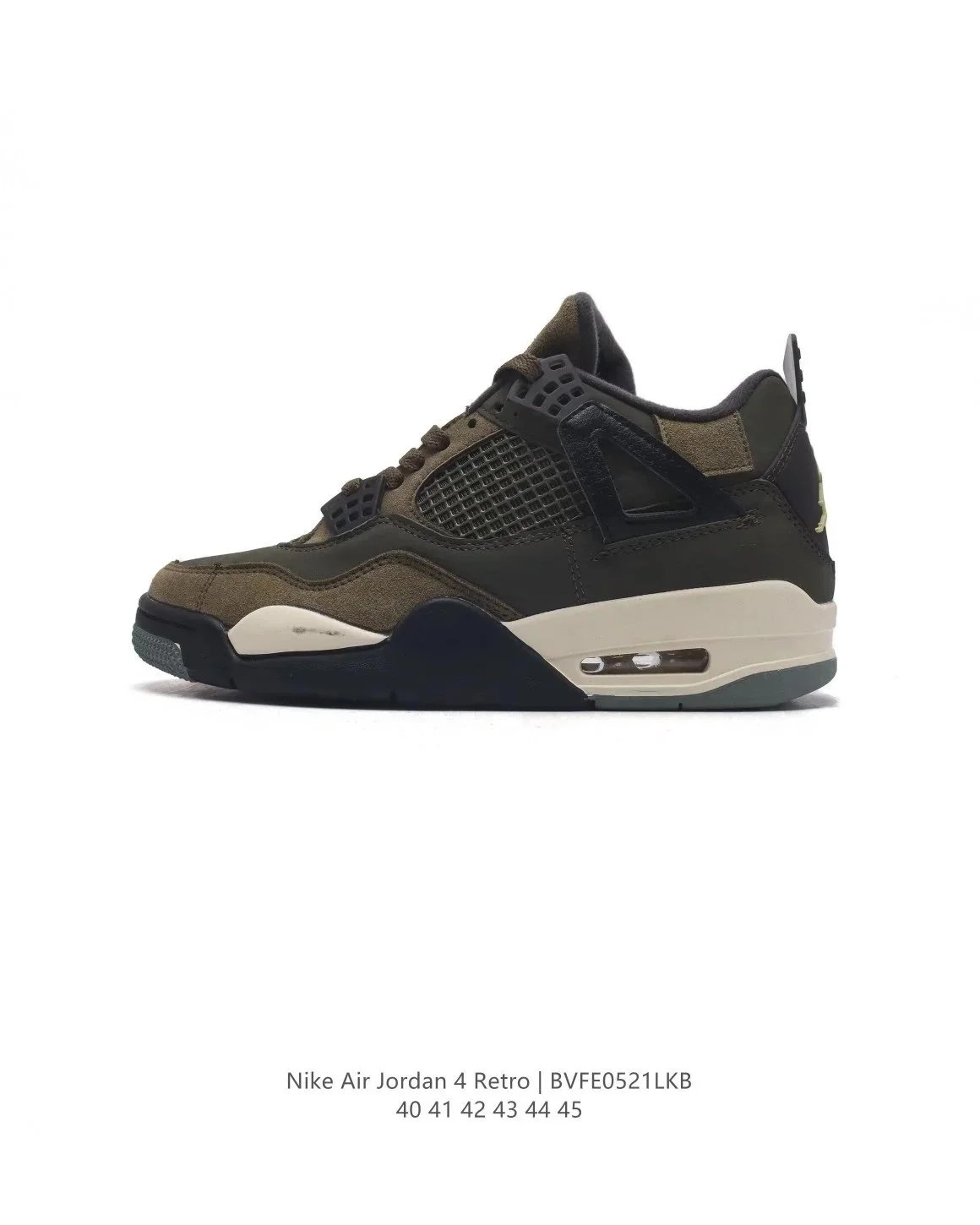 Air Jordan 4 Retro White Cement Grey Navy Sneakers - 4