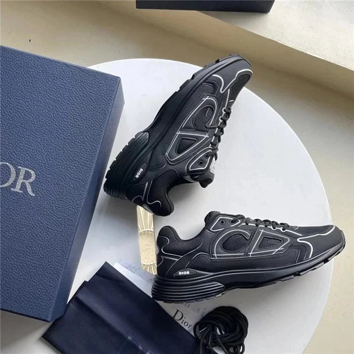 Dior B23 Low Black Chunky Sneakers - 5