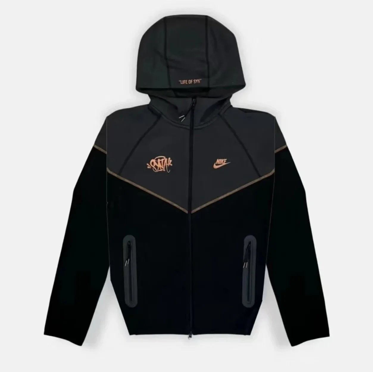 Nike Tech Fleece Beige Hoodie and Sweatpants Set - 4
