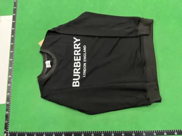 Burberry Logo Print Black Sweatshirt - 1