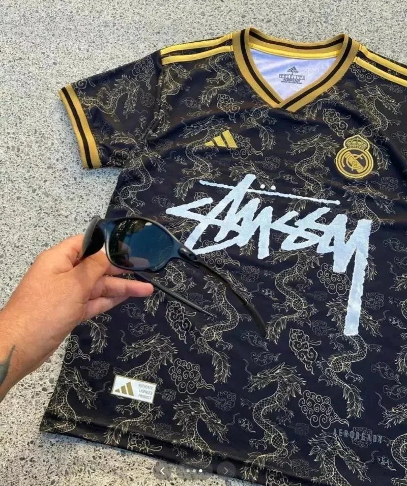Stüssy x Colo-Colo x Adidas Football Jersey Black/White - 4