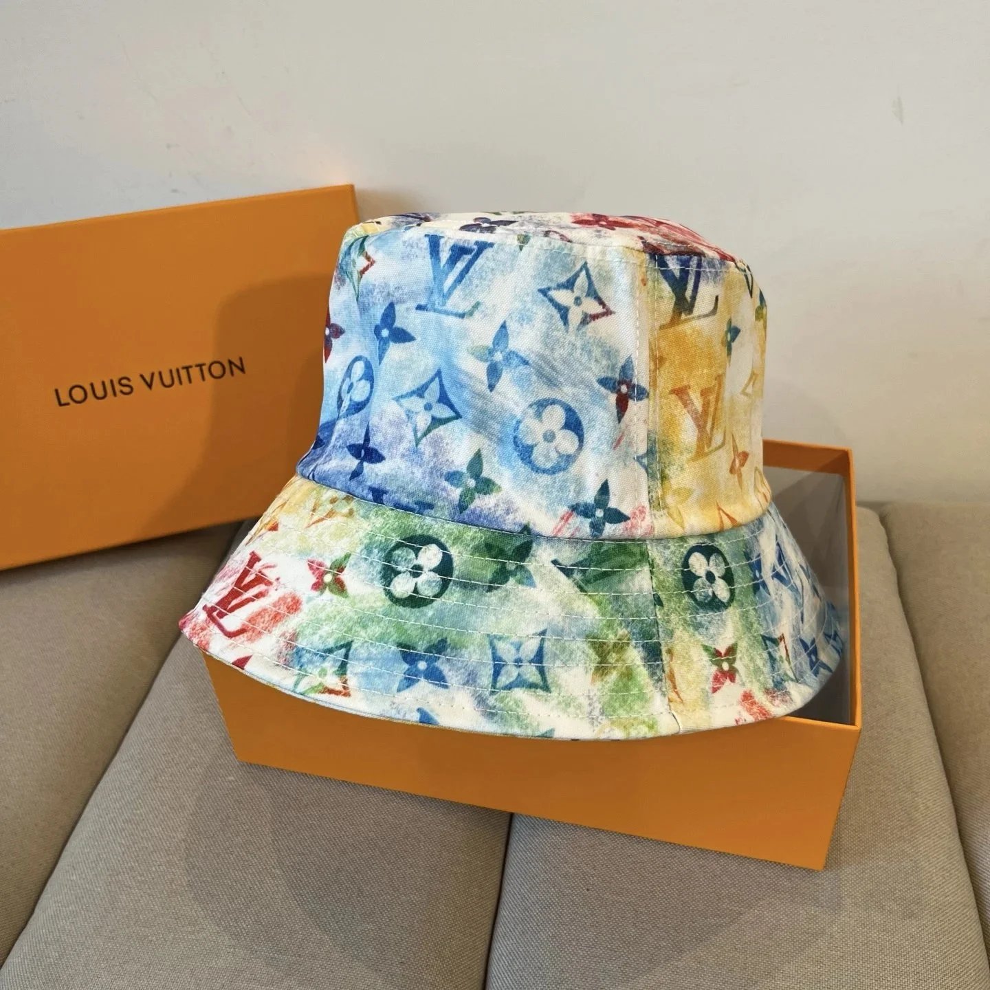 Louis Vuitton Monogram Bandana Tie-Dye Baseball Cap - 9