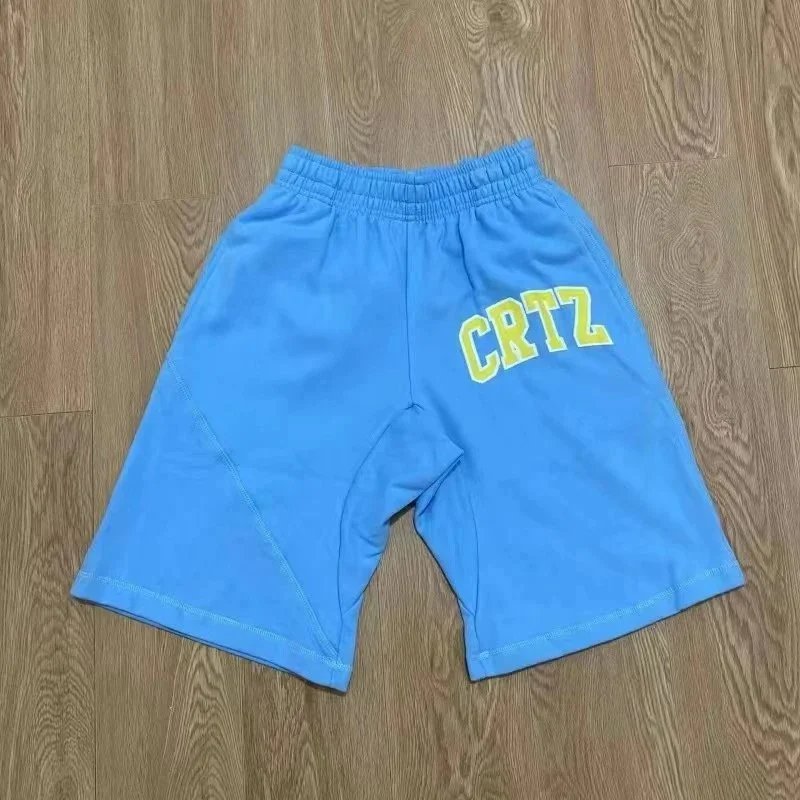Corteiz CRTZ Arch Logo Shorts Blue - 1