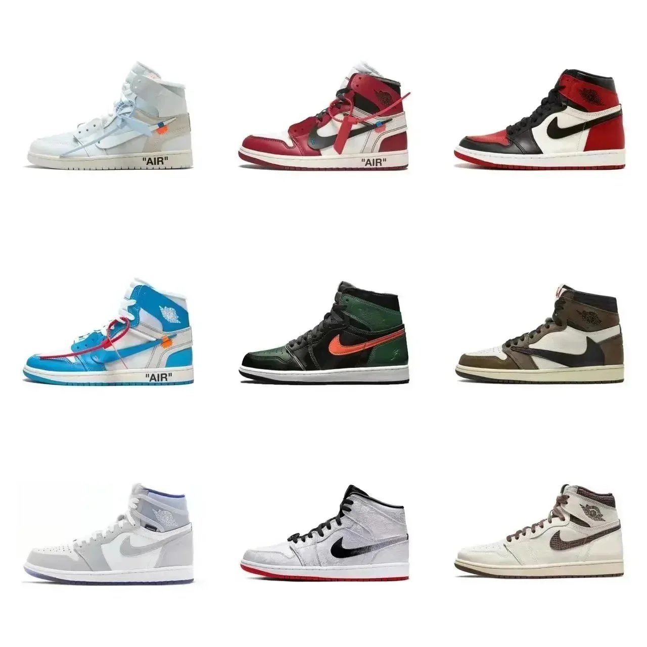 Air Jordan 1 Mid Chinese New Year White/Black/Red Sneakers - 3