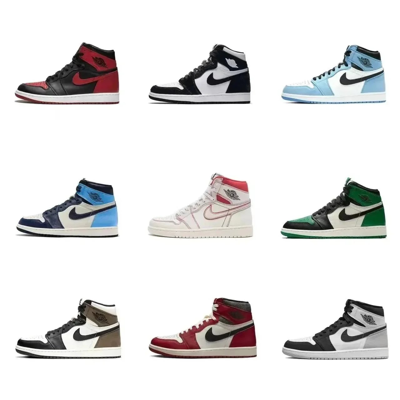 Air Jordan 1 Mid Chinese New Year White/Black/Red Sneakers - 4