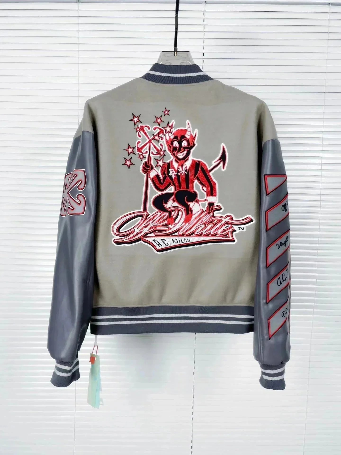 A Bathing Ape varsity Jacket Orange/Black - 3