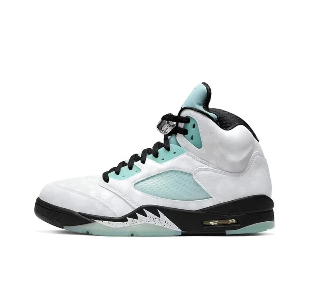 Air Jordan 5 Retro Black Metallic Silver Sneakers - 4