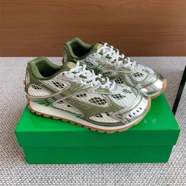 Asics Gel-Lyte III Silver Green Mesh Sneakers - 1