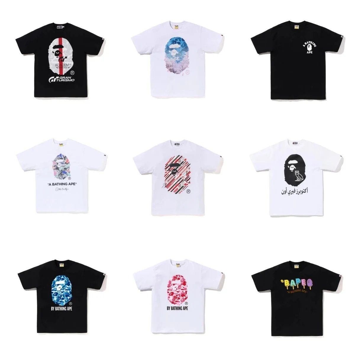 Bape A Bathing Ape Graphic Cotton T-Shirt
