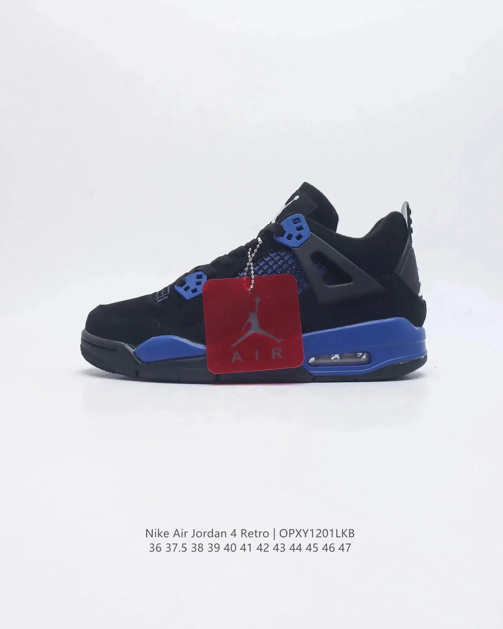 Air Jordan 4 Retro White Cement Grey Navy Sneakers - 2
