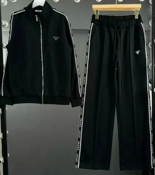 Miu Miu Logo-Embroidered White Hoodie and Sweatpants Set - 8