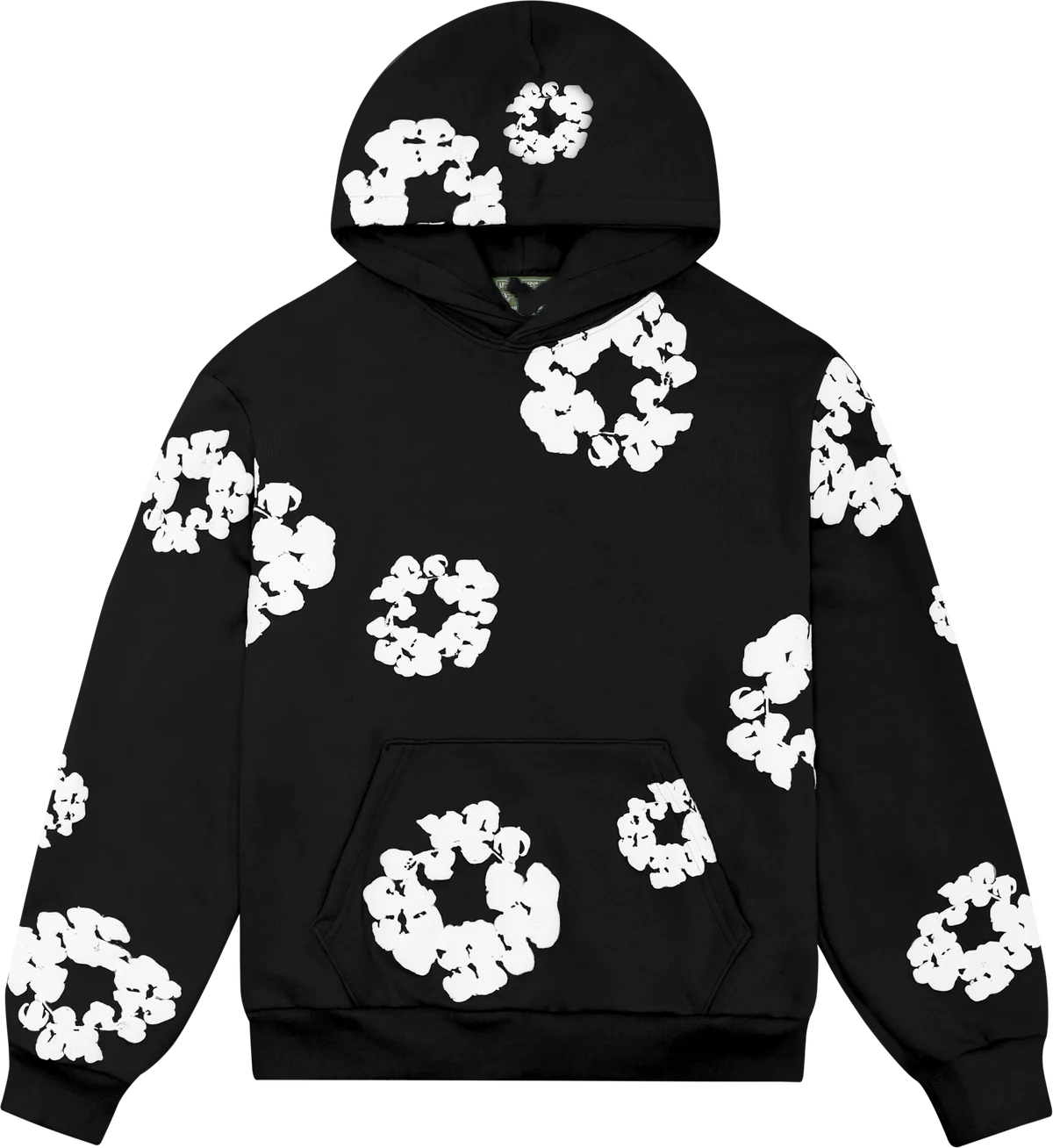 Custom Script Logo Black Hoodie with Gold Embroidery - 3