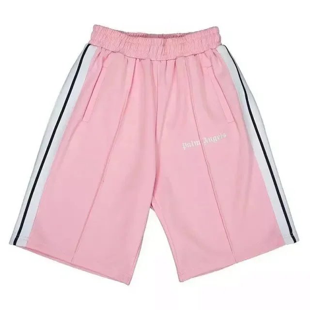 Angels Yellow Track Shorts with Side Stripes - 6