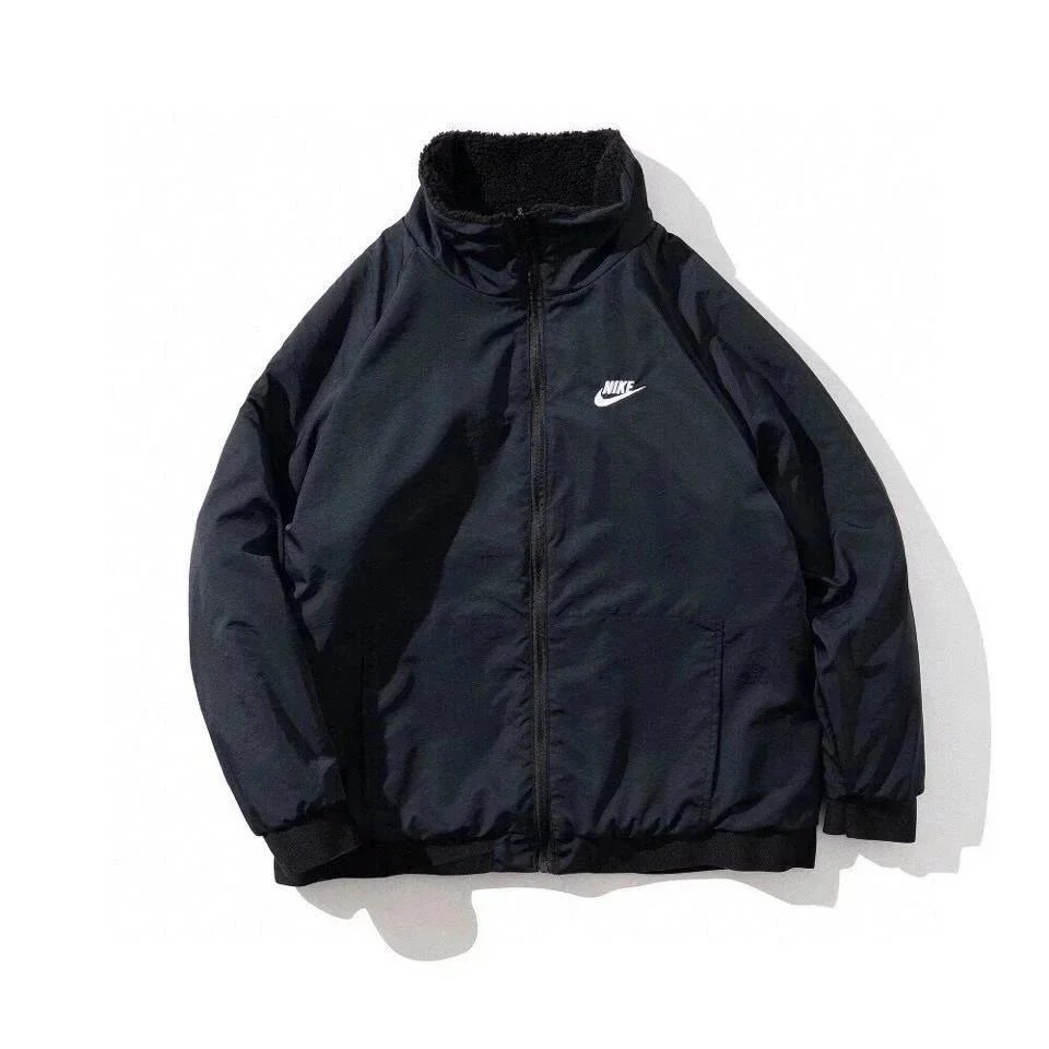 Nike Sherpa Fleece Jacket Black/White Outerwear - 6