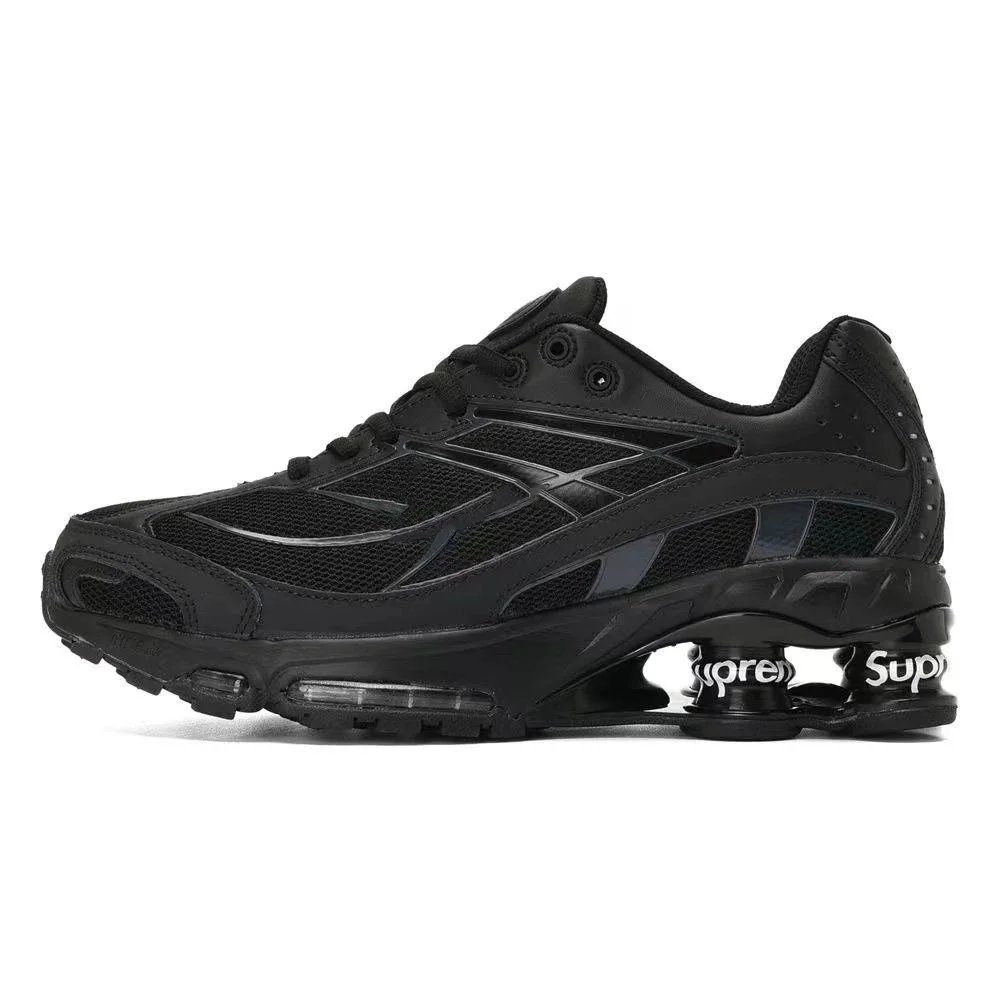 Nike Shox R4 x Supreme White/Red Sneakers - 8