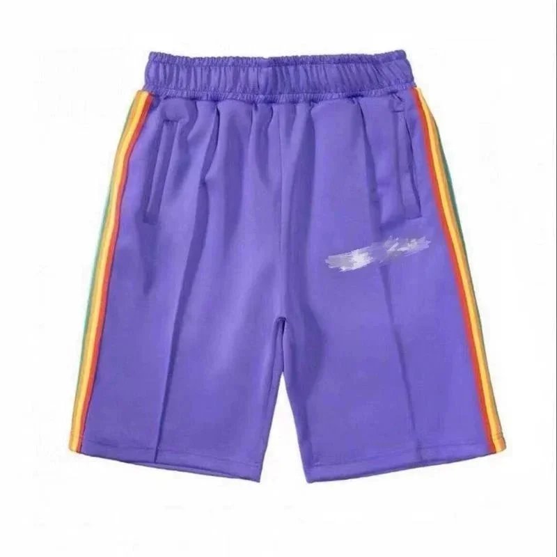 Palm Angels Logo Print Swim Shorts Lime Green - 5